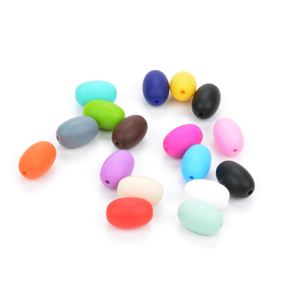 Venta al por mayor 50 piezas de perlas de silicona de maíz de frutas